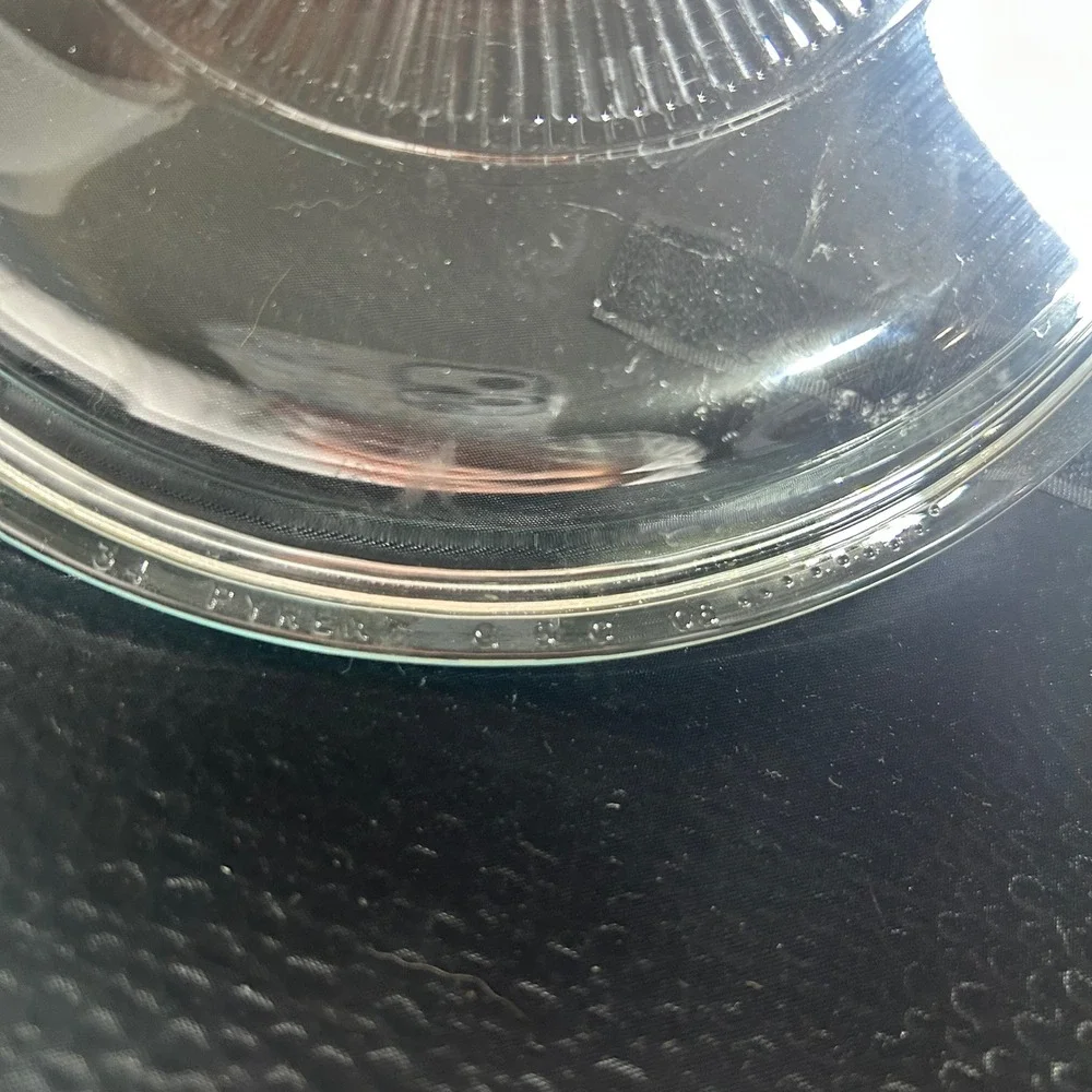 Vintage Pyrex G-6-C 06 Clear Ribbed Glass Replacement Lid 7.5 Inch Round